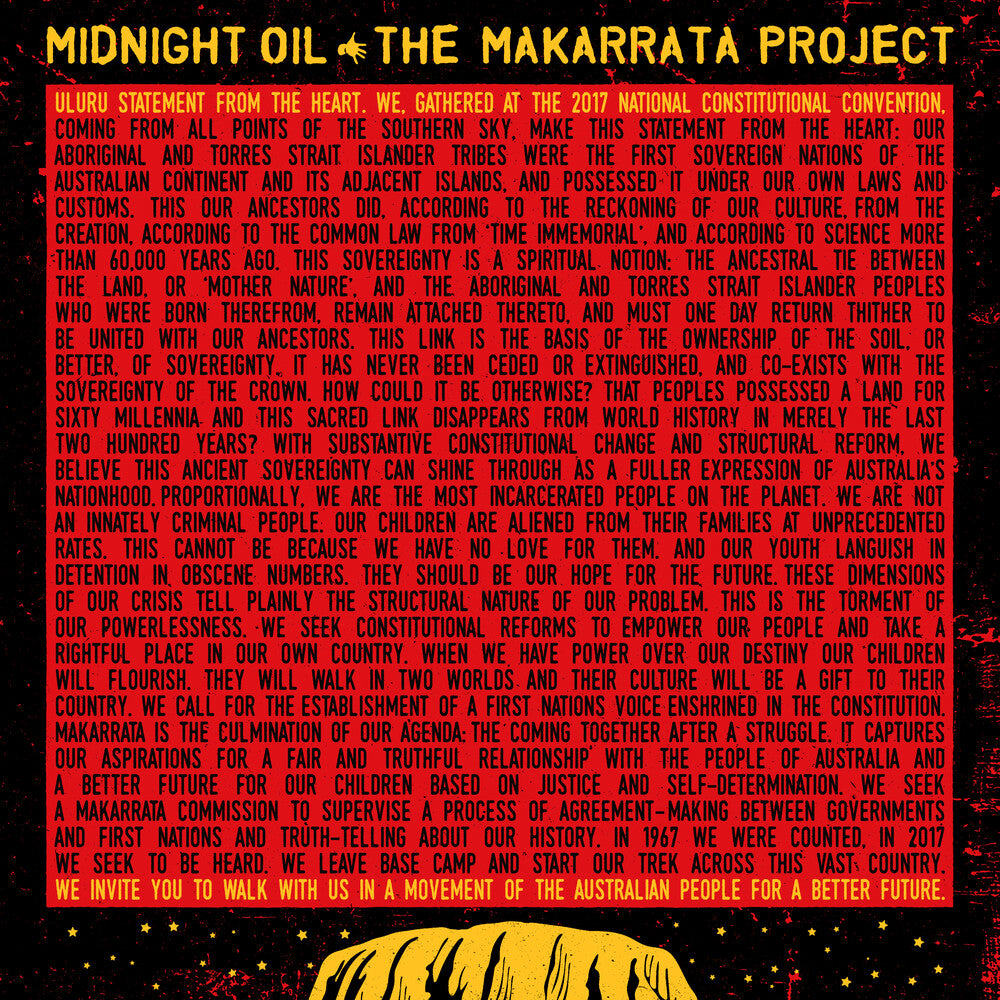 the album cover for Midnight Oil - The Makarrata Project