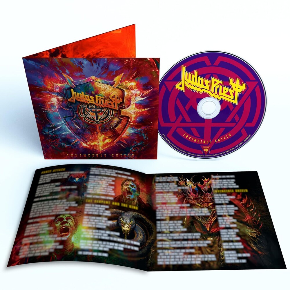 the album cover for Judas Priest - Invincible Shield
