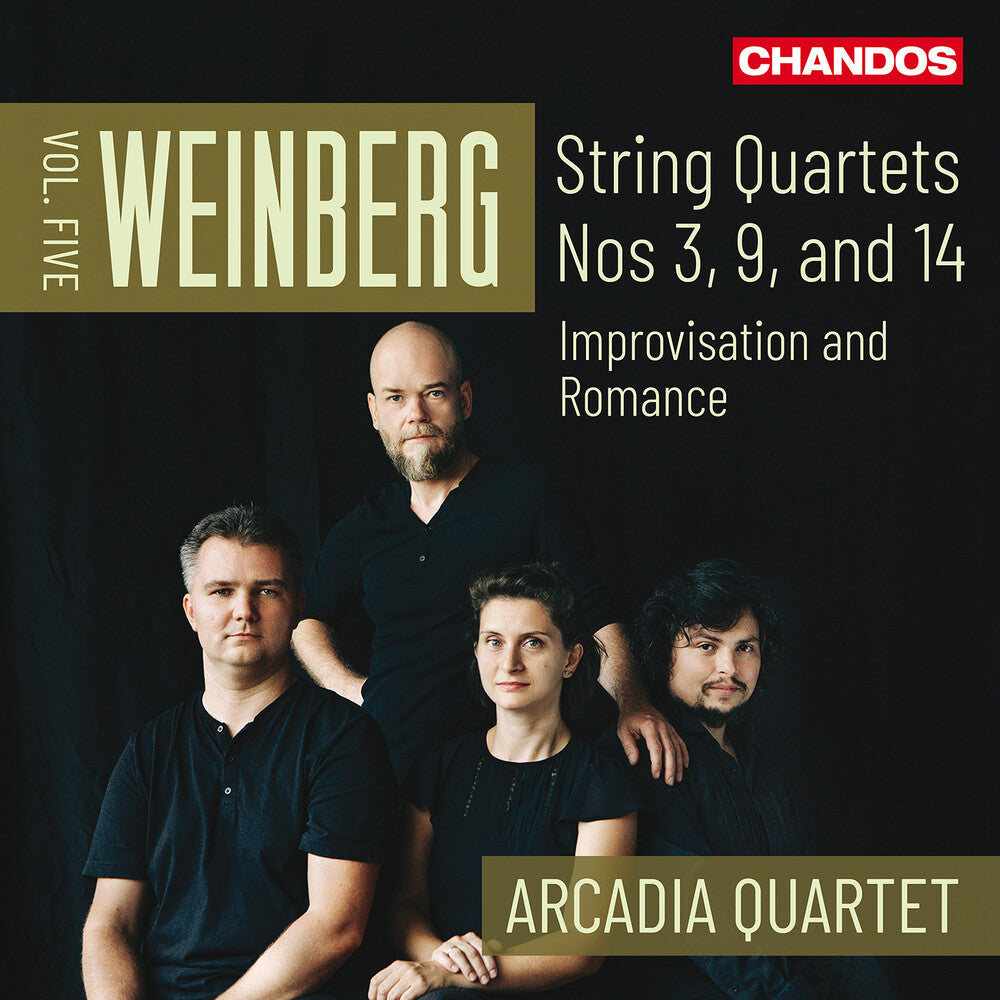 the album cover for Weinberg / Arcadia Quartet - String Quartets Vol. 5