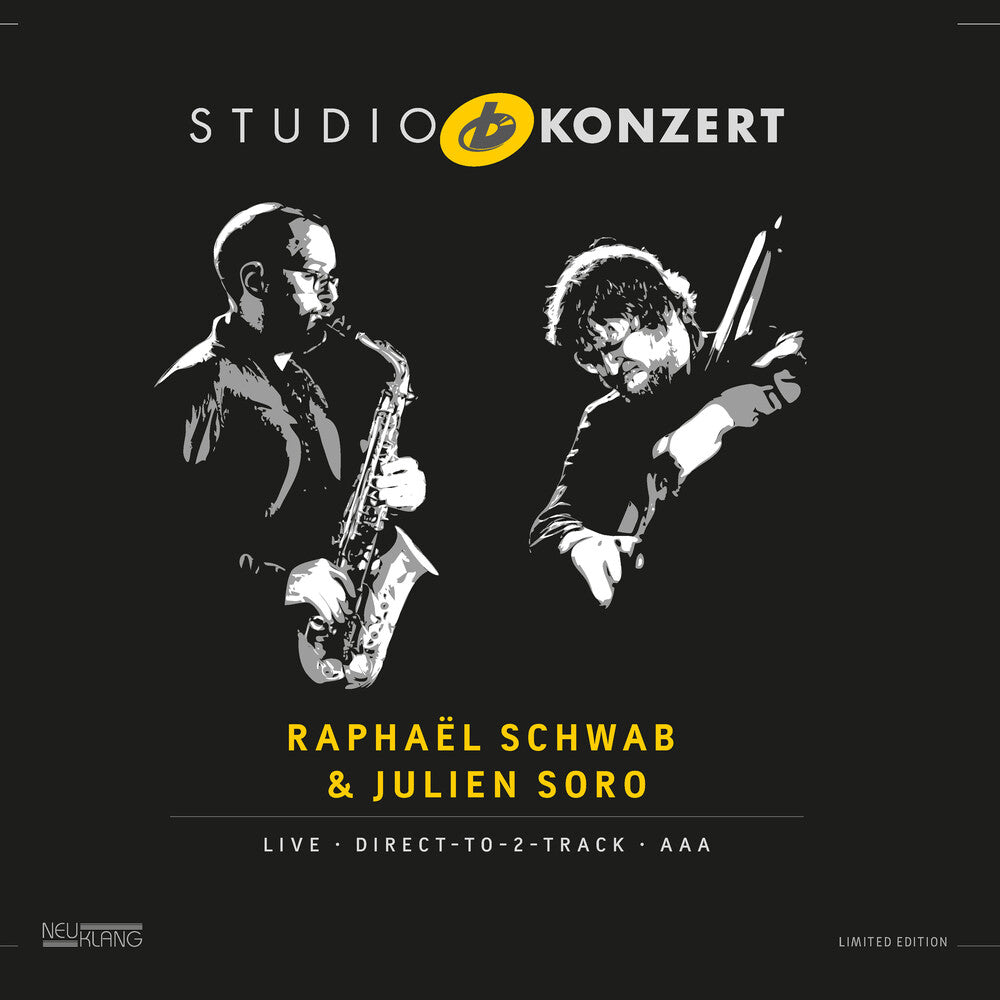 the album cover for Raphael Schwab / Soro,Julien - Studio Konzert