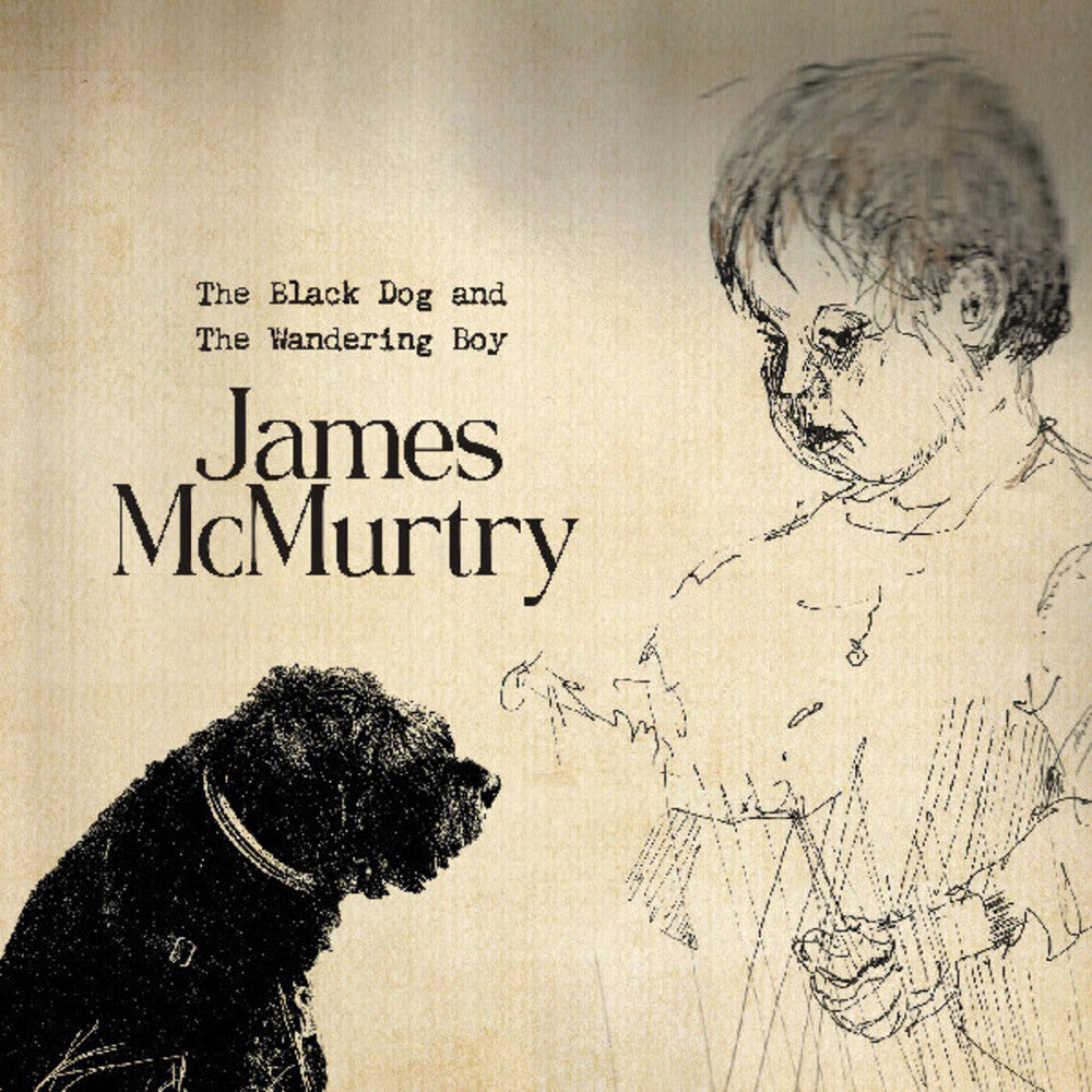 the album cover for James McMurtry - The Black Dog and The Wandering Boy