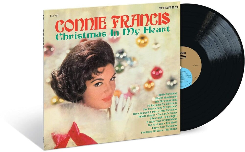 the album cover for Connie Francis - Christmas In My Heart