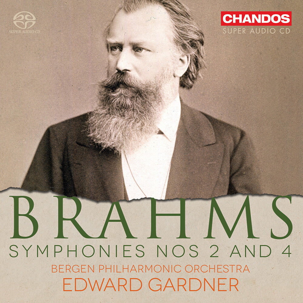 the album cover for Bergen Philharmonic Orchestra - Brahms:Syms 2 & 4