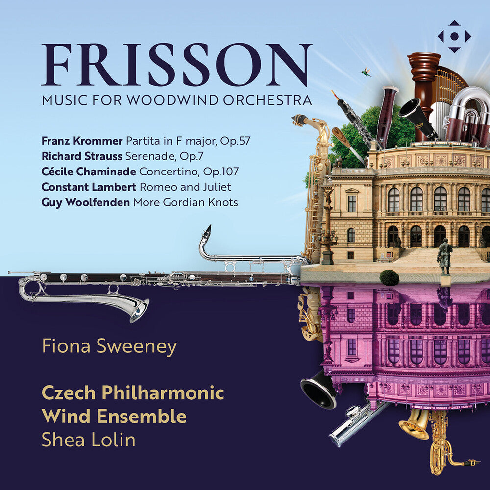 the album cover for Czech Philharmonic Wind Ensemble - Frisson: Music For Woodwind Orchestra
