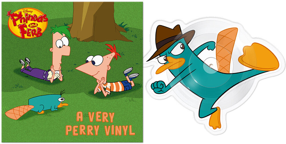 the album cover for Phineas & Ferb - Perry The Platypus / There's Platypus Controlling