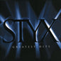 the album cover for Styx - STYX / Greatest Hits: Time Stands Still When It Sounds