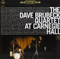the album cover for Dave Brubeck - At Carnegie Hall