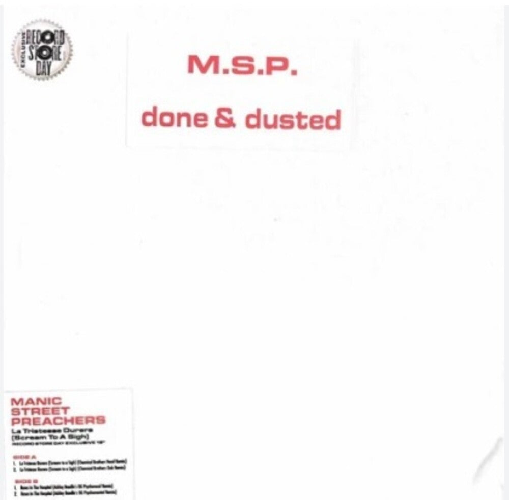 Manic Street Preachers - La Tristesse Durera (Scream To A Sigh) [RSD Drops Aug 2020]