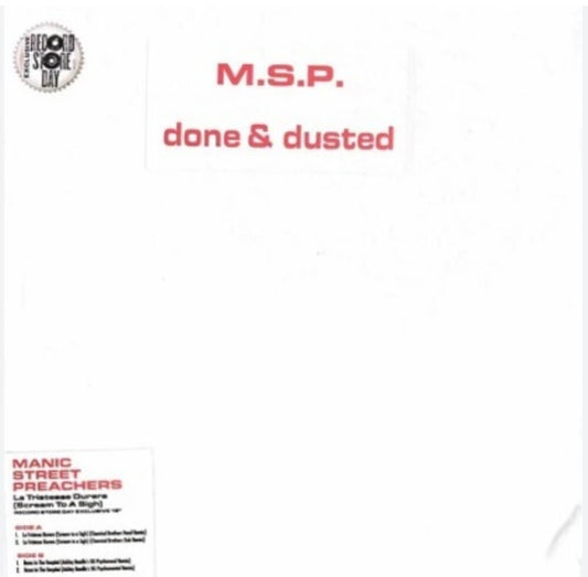 Manic Street Preachers - La Tristesse Durera (Scream To A Sigh) [RSD Drops Aug 2020]