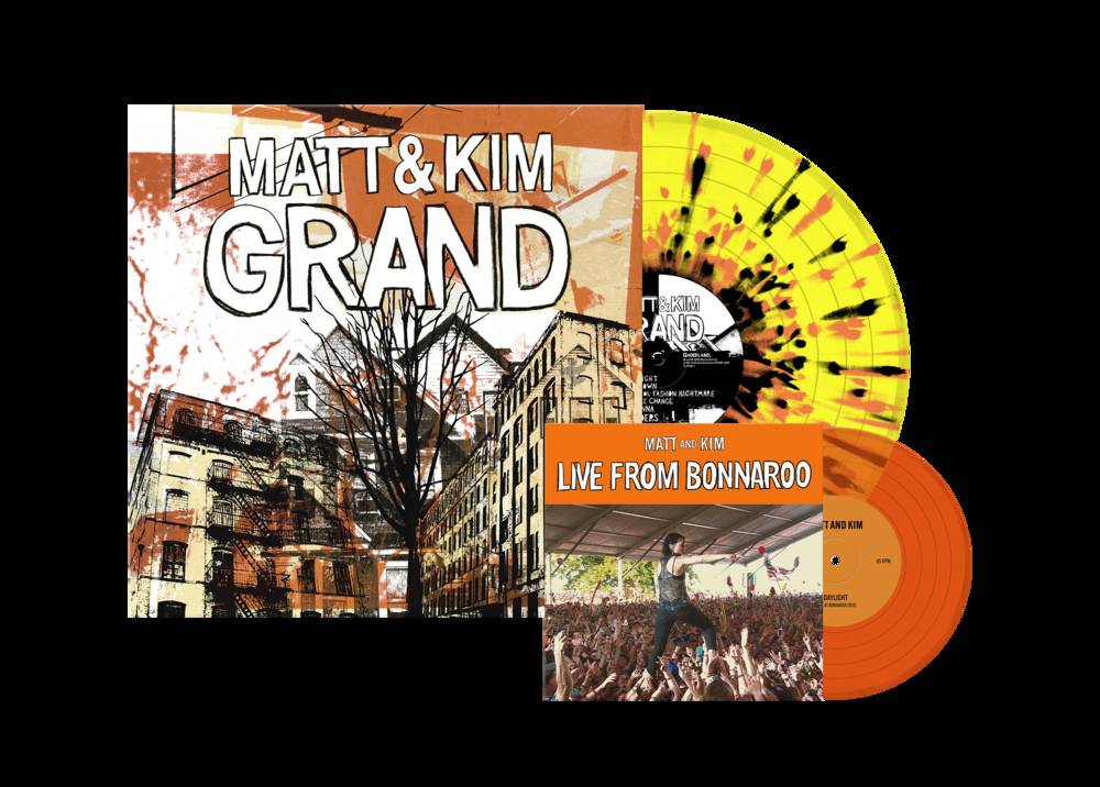 Matt & Kim - Grand [RSD Essential Yellow w/Orange & Black Splatter LP+7in]