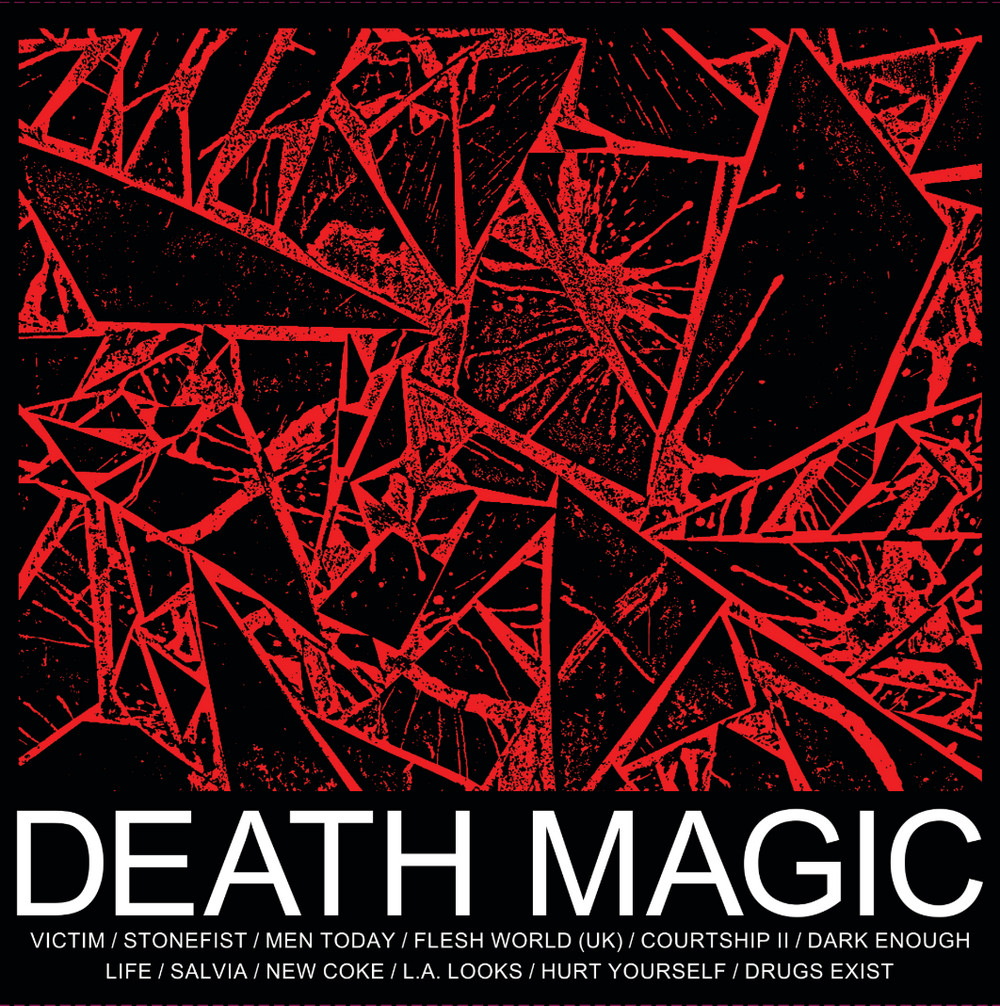 the album cover for Health - Death Magic (10th Anniversary Edition) [Limited Edition Translucent Ruby Vinyl]