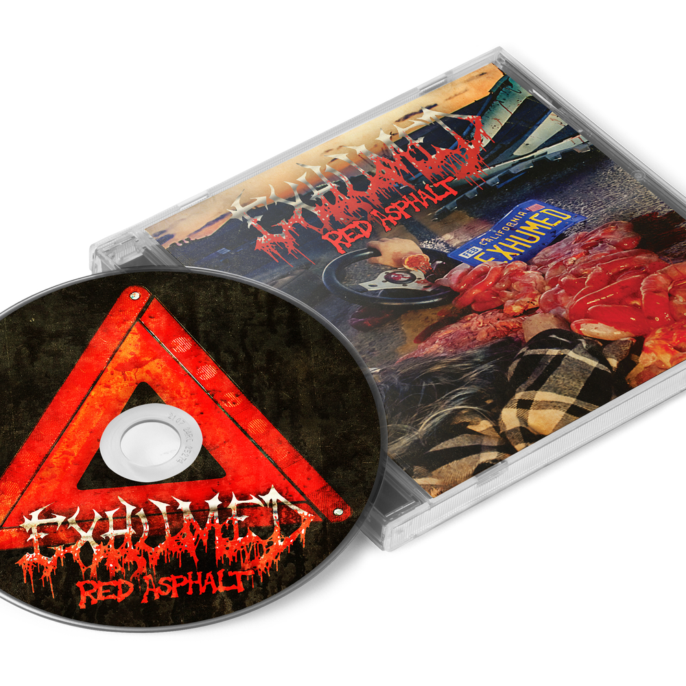 the album cover for Exhumed - Red Asphalt Mocks