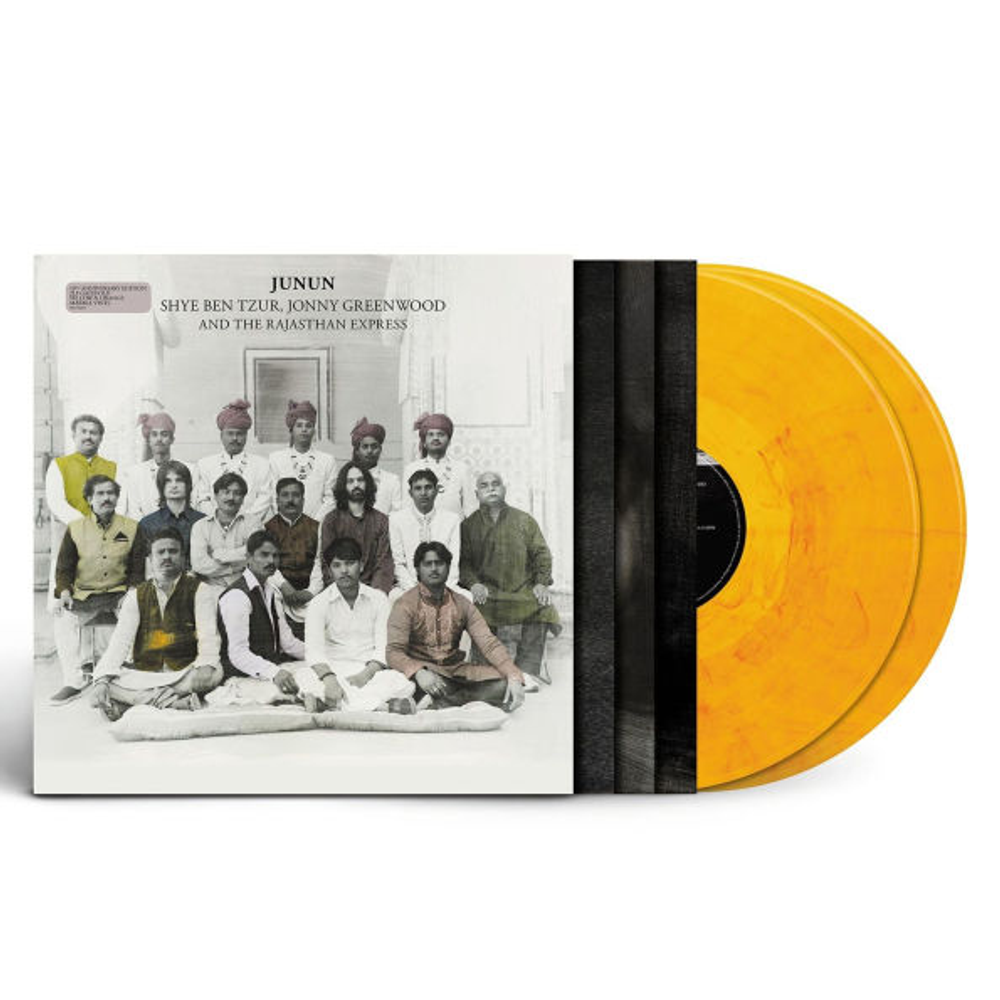 the album cover for Ben-Shye Tzur  / Greenwood,Jonny / Rajasthan Expres - Junjun [Colored Vinyl]