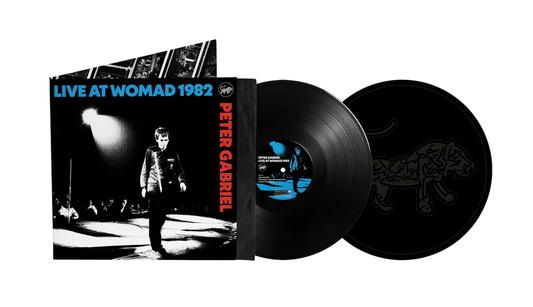 the album cover for Peter Gabriel - Live at WOMAD 1982