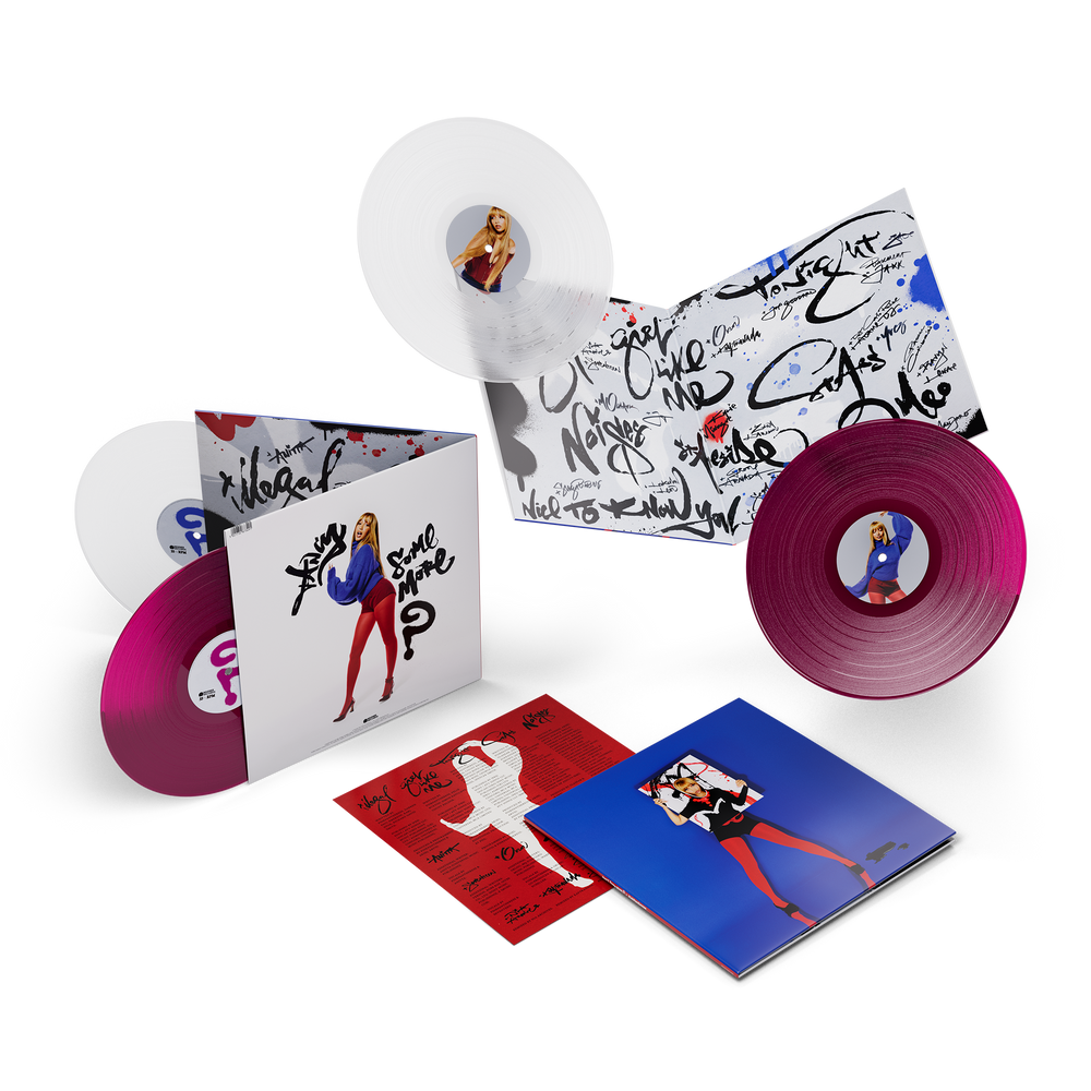 the album cover for PinkPantheress - Fancy Some More? [Ultra Clear & Transparent Purple]