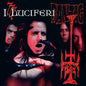 the album cover for Danzig - 777: I Luciferi - Black/White/Red Split Splatter