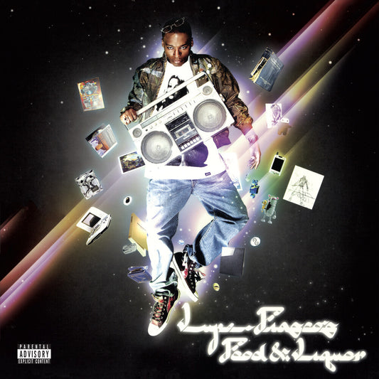 the album cover for Lupe Fiasco - Lupe Fiasco's Food & Liquor