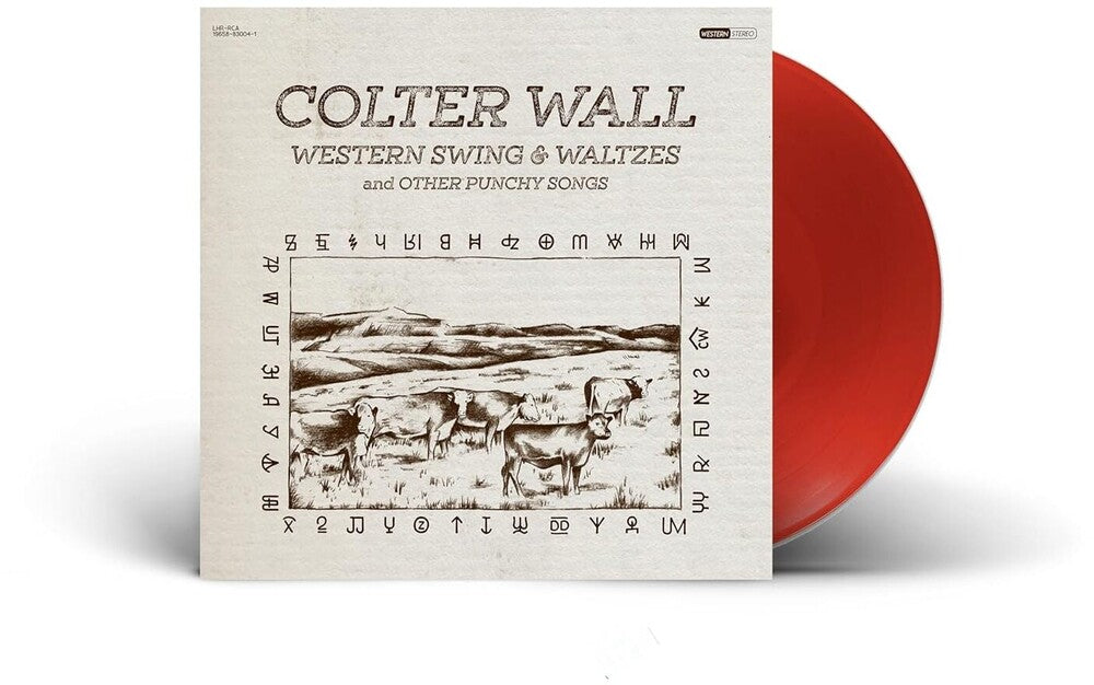 the album cover for Colter Wall - Western Swing & Waltzes [Red Opaque LP]