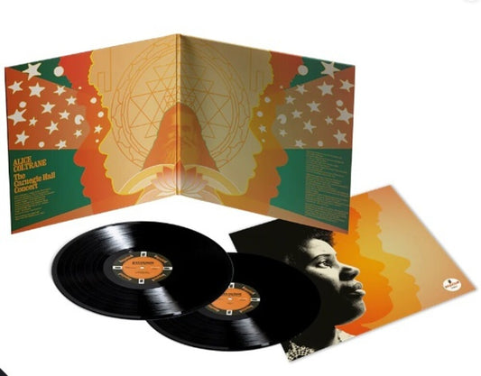the album cover for Alice Coltrane - Carnegie Hall Concert