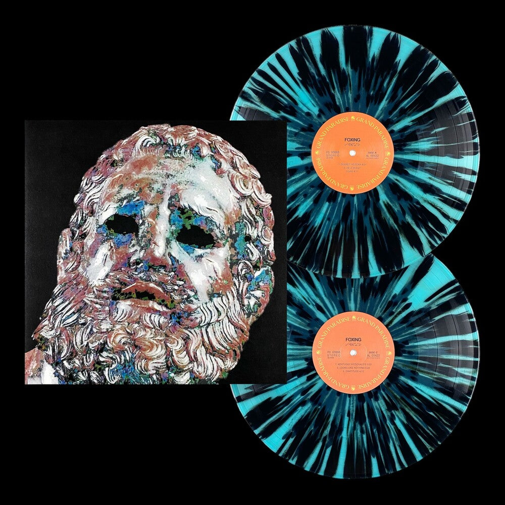 Foxing - Foxing - Ice Blue With Black Splatter (Blk) (Blue) [LP]