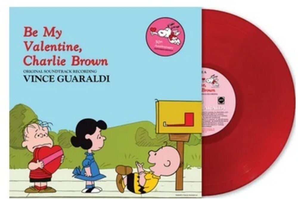the album cover for Vince Guaraldi - Be My Valentine, Charlie Brown [ThinkIndie/RSD Indie Exclusive Heartburn Red LP]