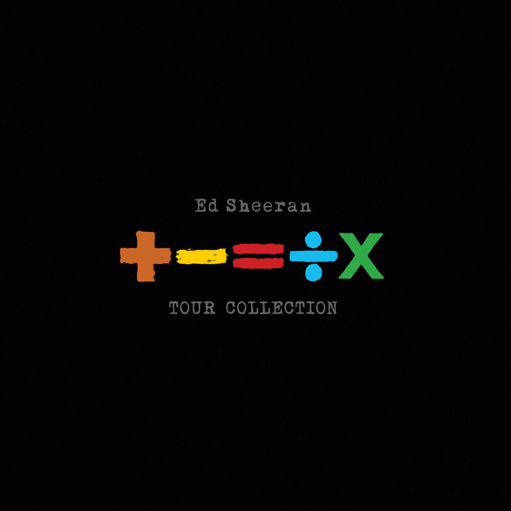 the album cover for Ed Sheeran - +-=%X (Tour Collection) (Blue) [Colored Vinyl]
