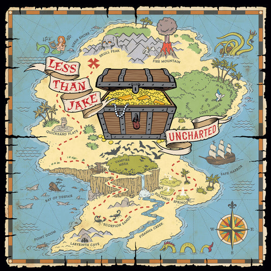 Less Than Jake - Uncharted [LP Sapphire marble]