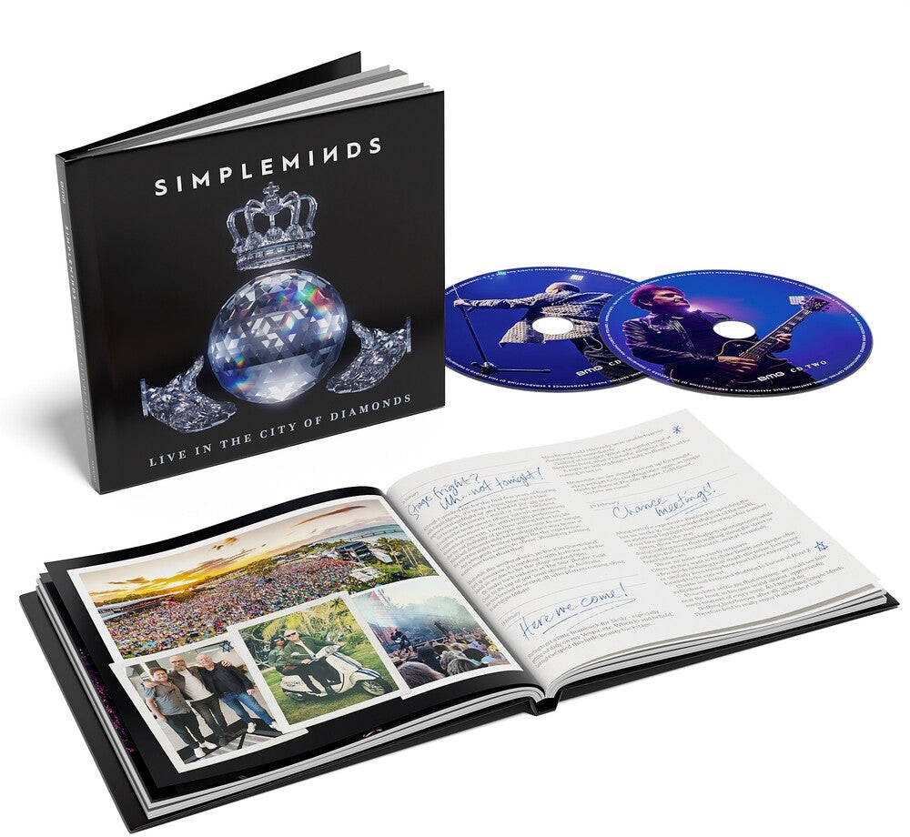 the album cover for Simple Minds - Live In The City Of Diamonds [2 CD Media Book]