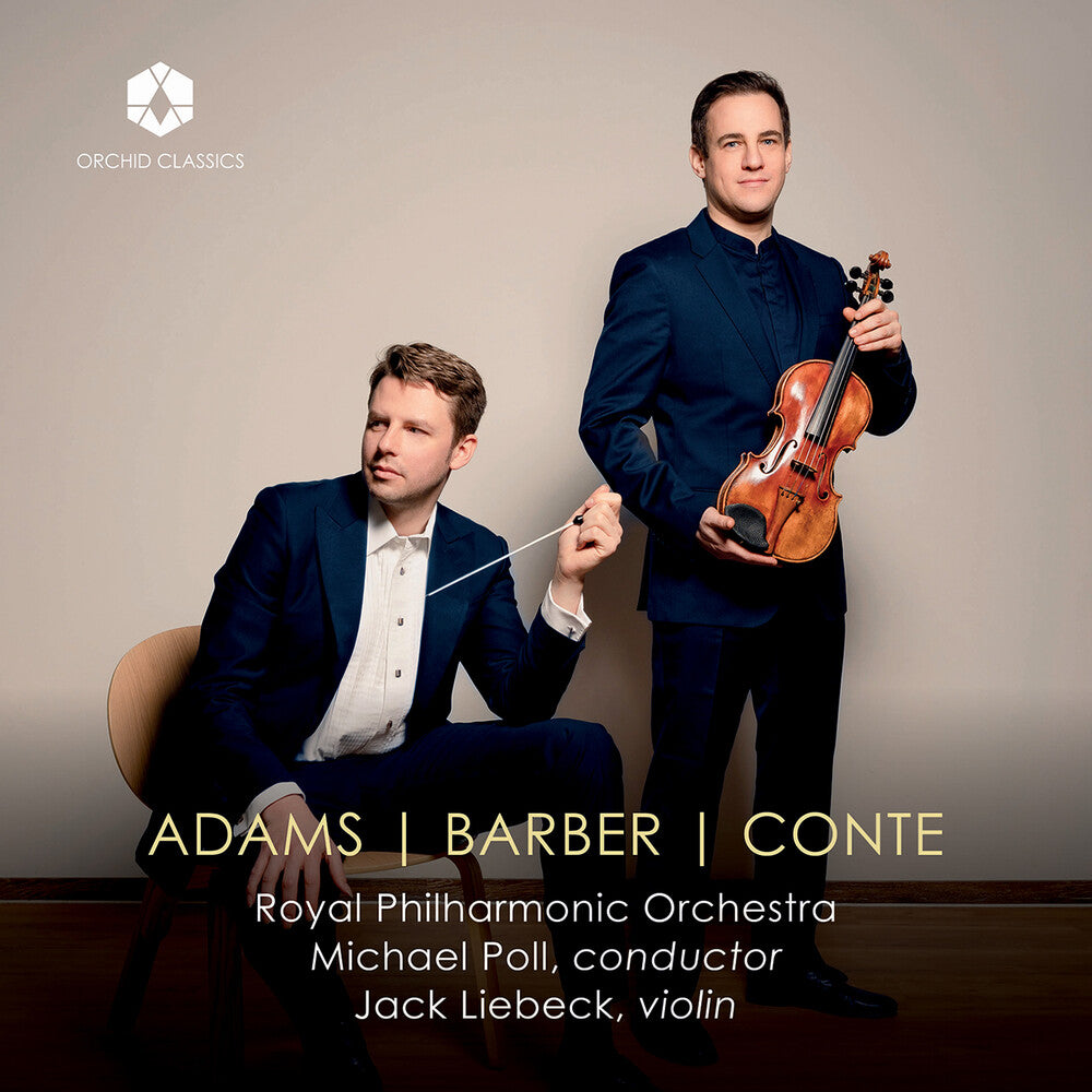 the album cover for Royal Philharmonic Orchestra - Adams Barber & Conte