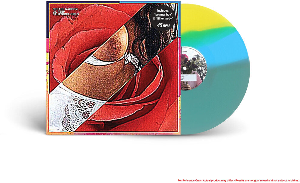 Lil Peep - CALIFORNIA GIRLS [LP Transparent Electric Blue + Opaque Sky Blue + Opaque Light Yellow]