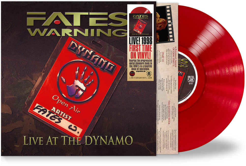 Fates Warning - Live At The Dynamo - Crimson Red [Colored Vinyl] [Limited Edition]