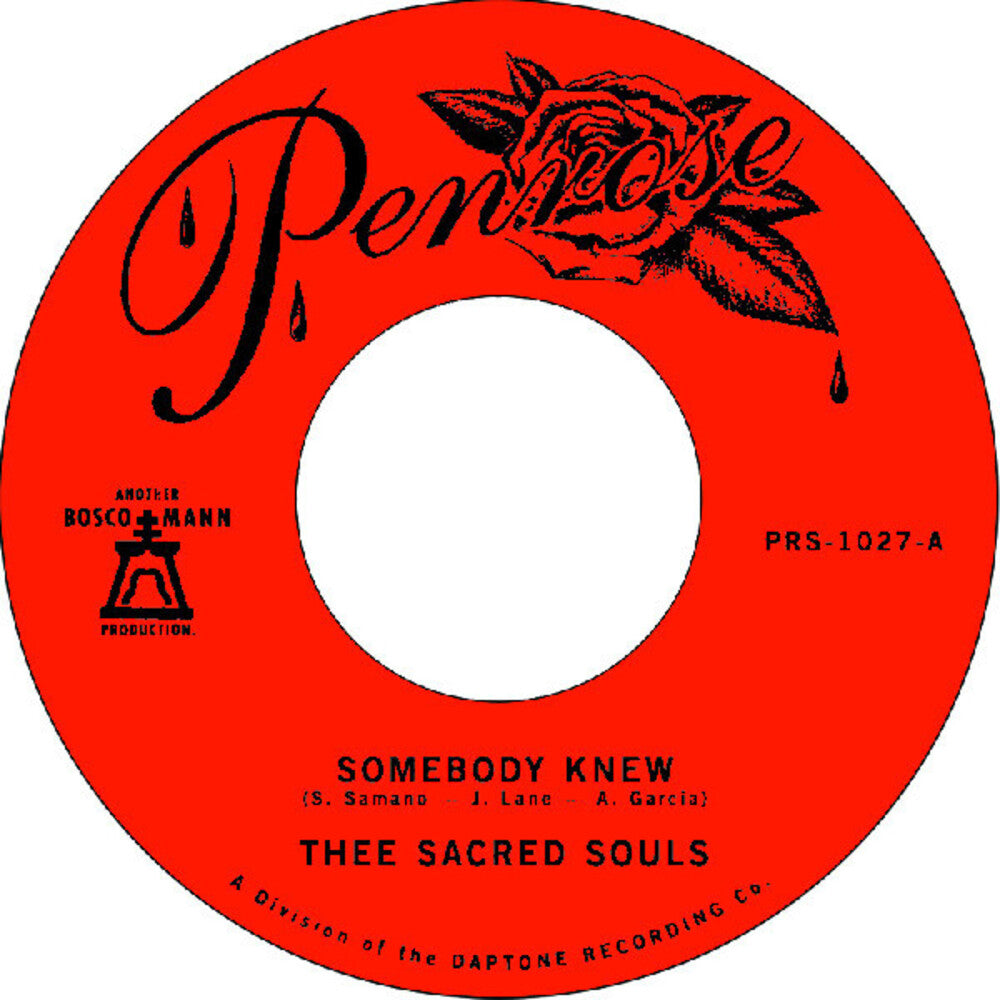 Thee Sacred Souls - Somebody Knew / We Don't Have To Be Alone [7" Vinyl]