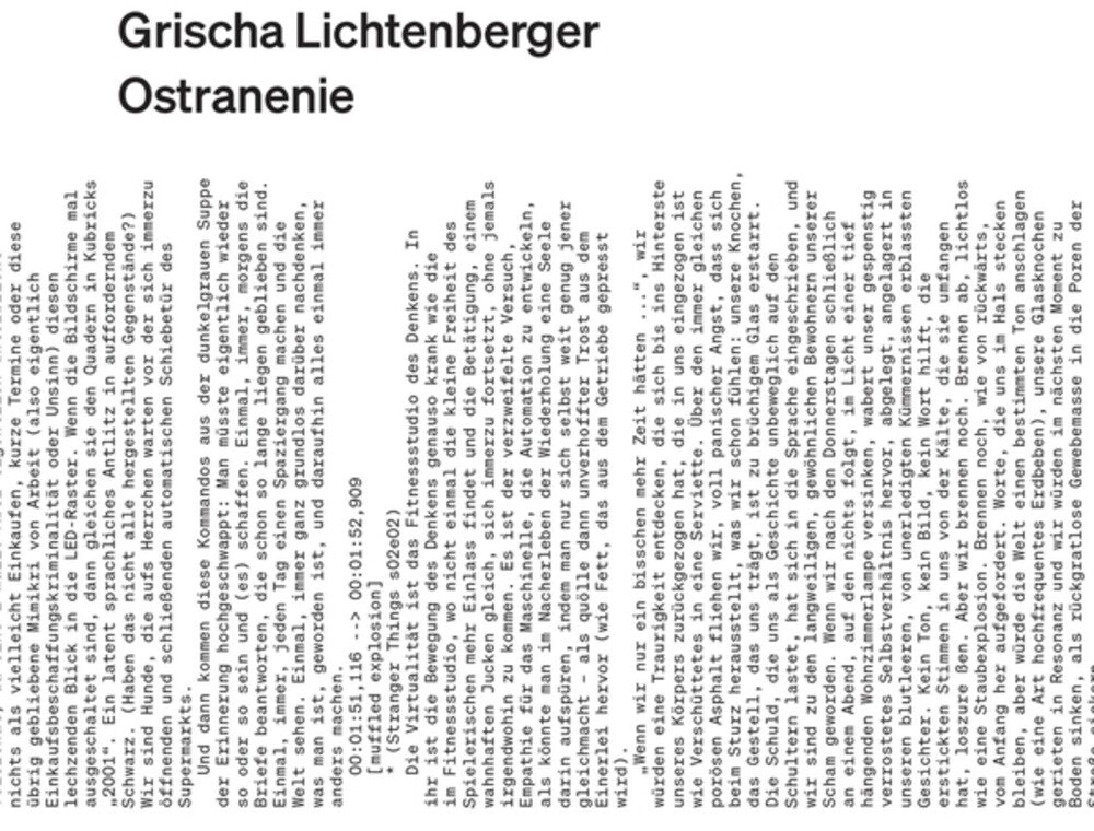 Grischa Lichtenberger - Ostranenie [CD]