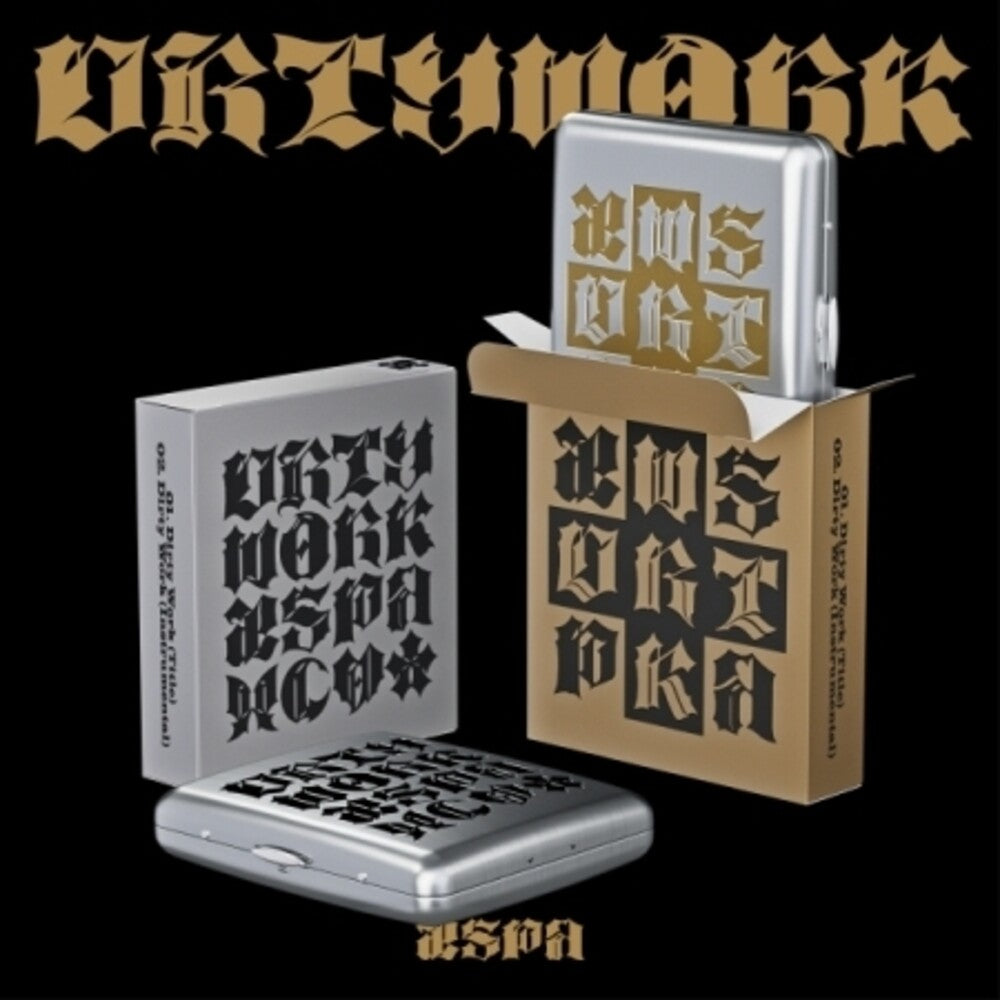 Aespa - Dirty Work - Dirty Tin Case Version - w/Booklet, Folding Card, Sticker, Cubic Sticker, Photocard A + Photocard B [CD]