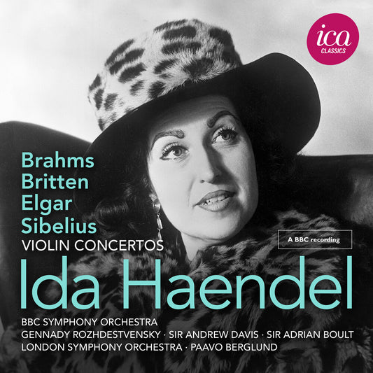 Ida Haendel - Britten Brahms Elgar & Sibelius: Vn Cons [CD]