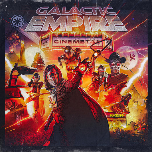 the album cover for Galactic Empire - Cinemetal [Indie Exclusive Red/Yellow/Blue]