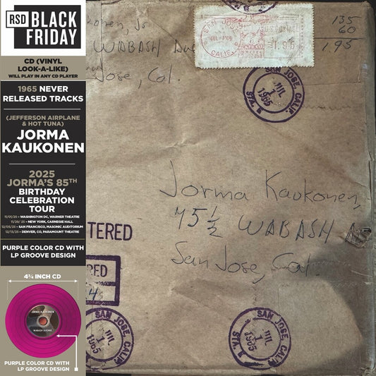 Jorma Kaukonen - Wabash Avenue: 1965 Never Released Tracks [RSD Black Friday 2025]