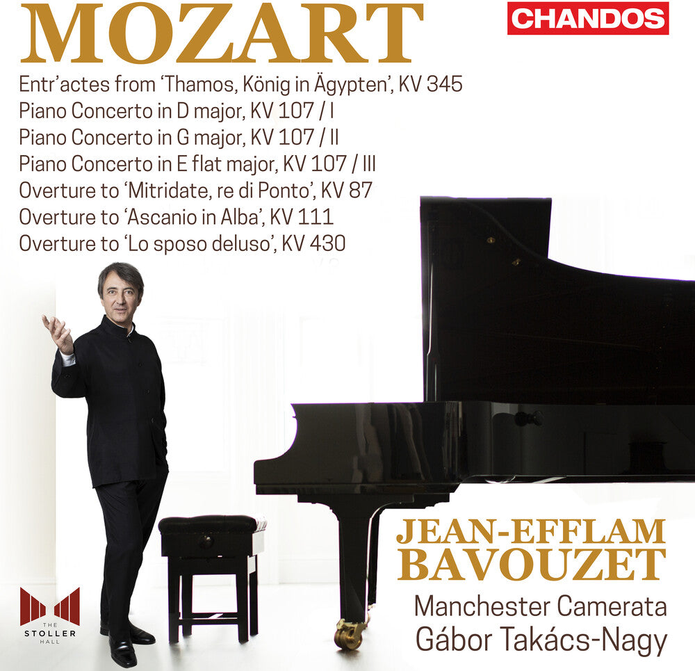 the album cover for Jean Bavouzet -Efflam - Mozart: Pno Cons Vol. 11