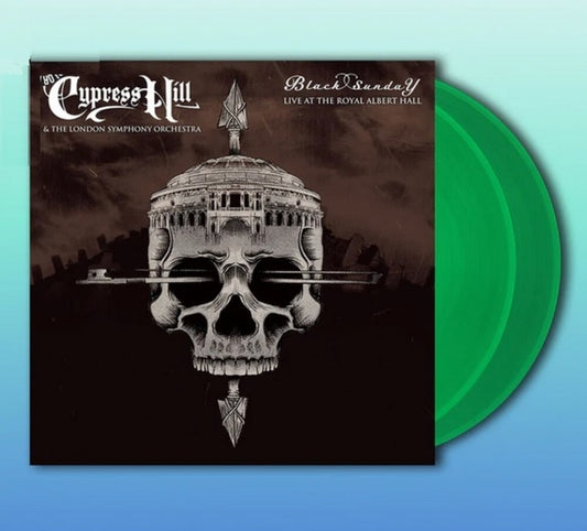 the album cover for Cypress Hill / London Symphony Orchestra - Black Sunday Live At The Royal Albert Hall [Clear Vinyl]