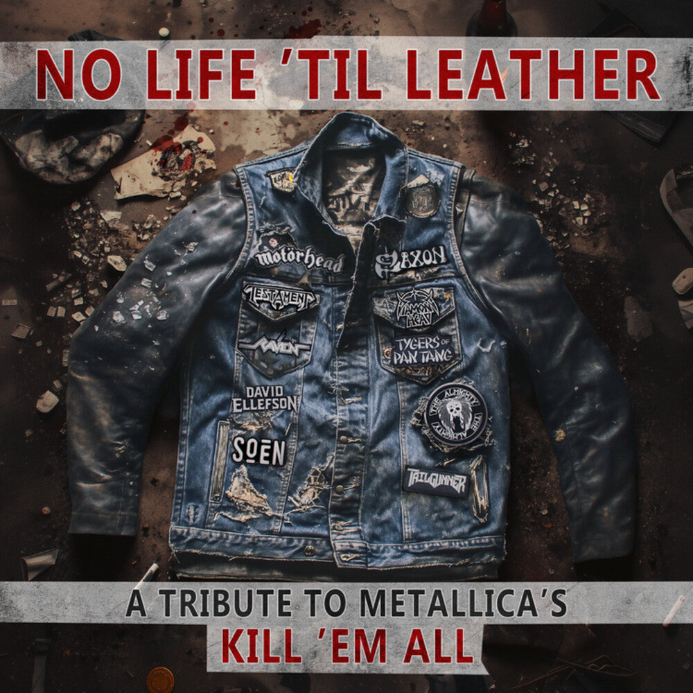 the album cover for No Life 'til Leather - Tribute To Metallica's / Va - No Life 'til Leather - Tribute To Metallica's / Va