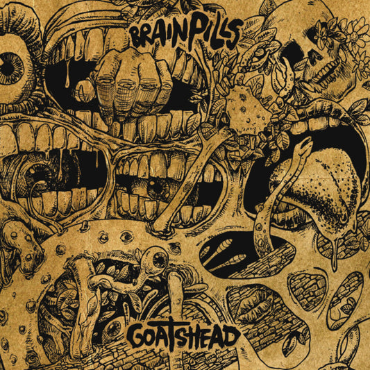 the album cover for Brain Pills - Goatshead Part 1 [Clear Vinyl] [Limited Edition] (Ylw)