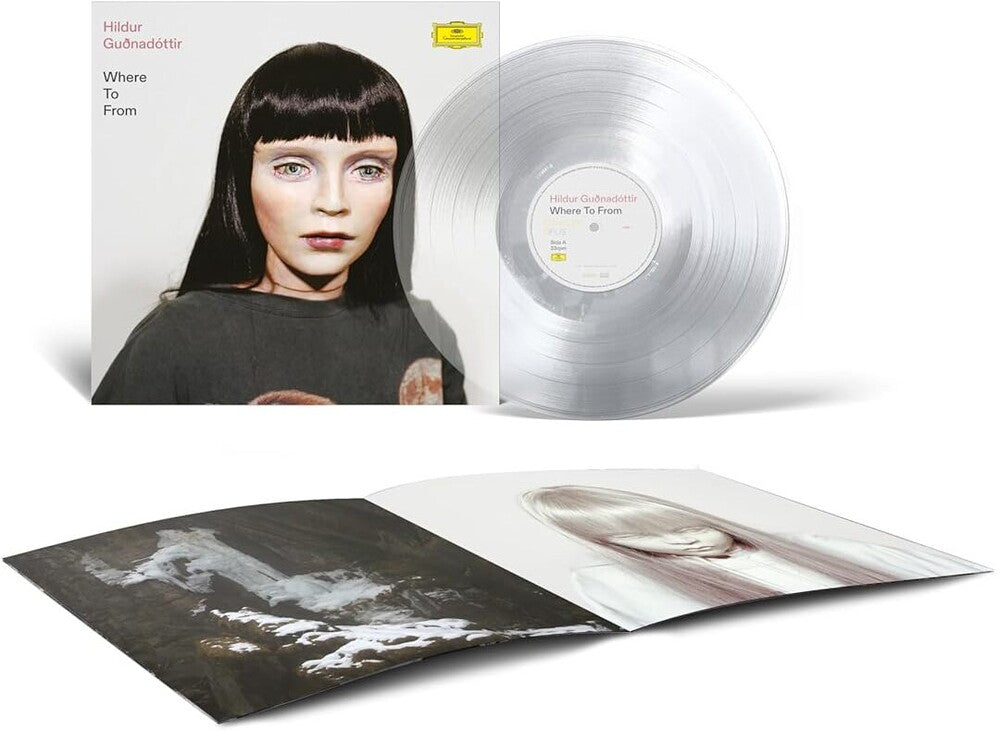 the album cover for Hildur Guonadottir - Where To From [Limited Edition Crystal Clear Vinyl + Booklet]