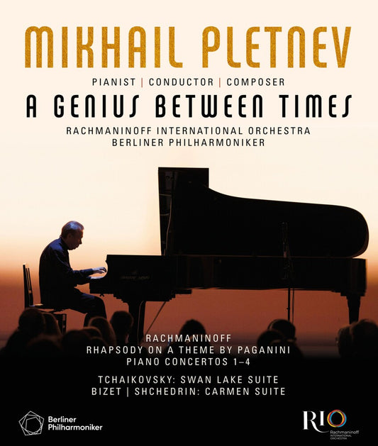 the album cover for MIKHAIL PLETNEV - Genius Between Times