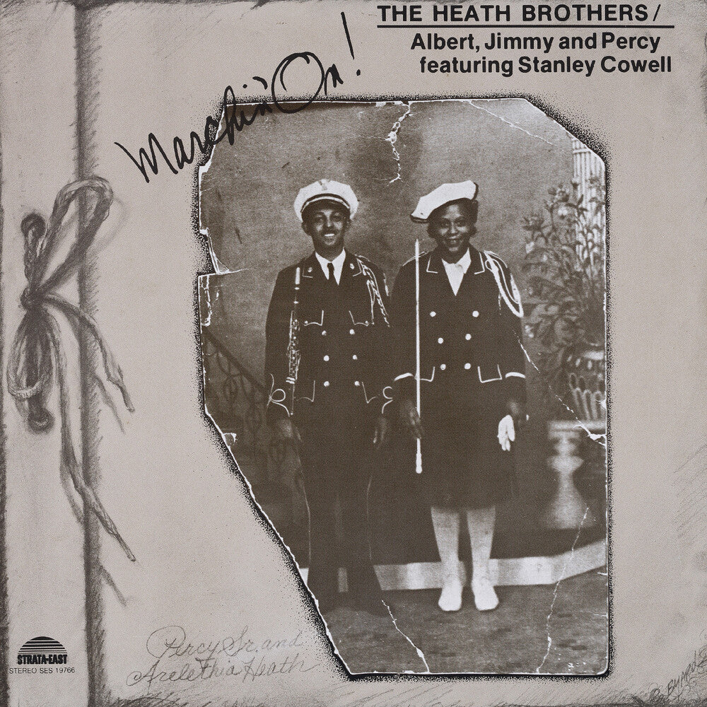 the album cover for Heath Bros / Stanley Cowell - Marchin On [Deluxe] (Gate) [180 Gram]