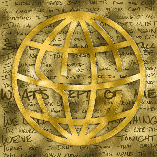 the album cover for State Champs - Around the World and Back (10th Anniversary Deluxe Edition) -  [Orange/Yellow/Black ice w/ Glitter 2LP]