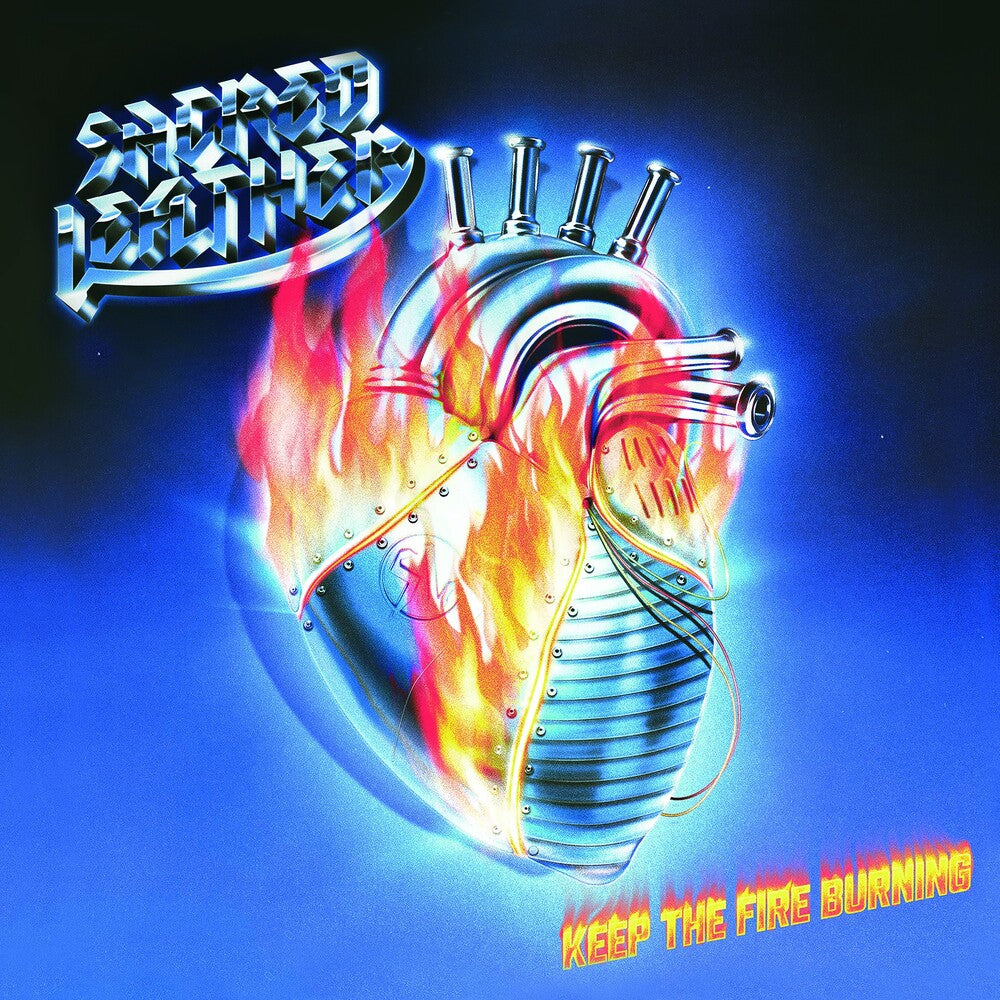 the album cover for Sacred Leather - Keep The Fire Burning