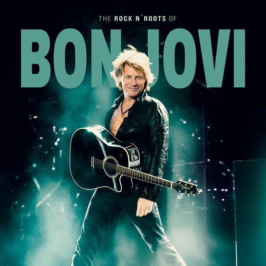 the album cover for Bon Jovi - Rock N Roots Of [Clear Green Vinyl]