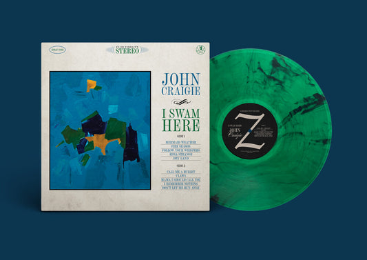 the album cover for John Craigie - I Swam Here [Indie Exclusive Green Colored Vinyl]