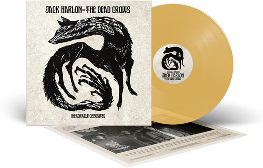 the album cover for Jack Harlon  & The Dead Crows - Inexorable Opposites [Yellow Colored Vinyl]