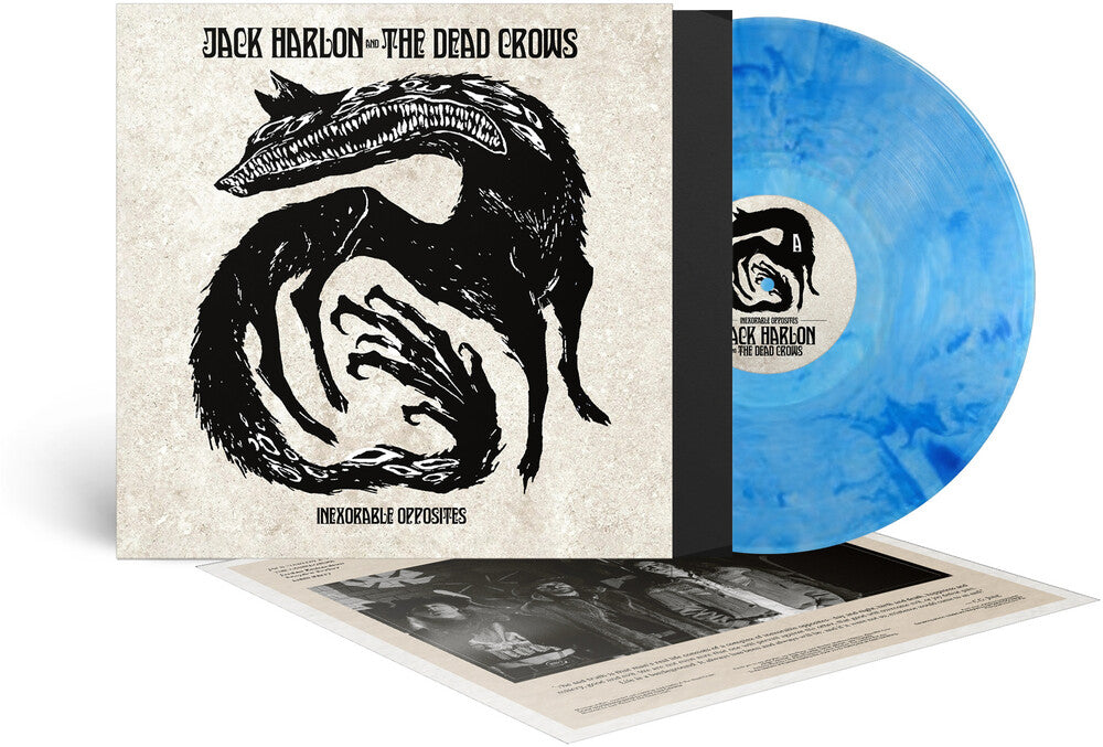 the album cover for Jack Harlon  & The Dead Crows - Inexorable Opposites [Clear Blue Vinyl]